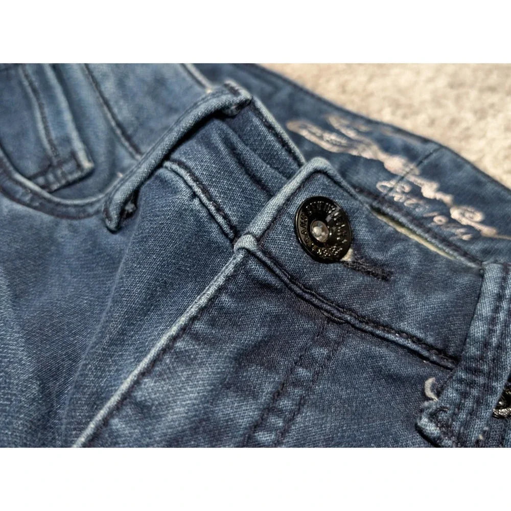 Seven7 Women's Legging Dark Wash Jeans w/Seamed Legs - Size‎ 4 Skinny